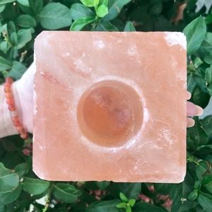 Pink Salt Candle Holder🧡💕
